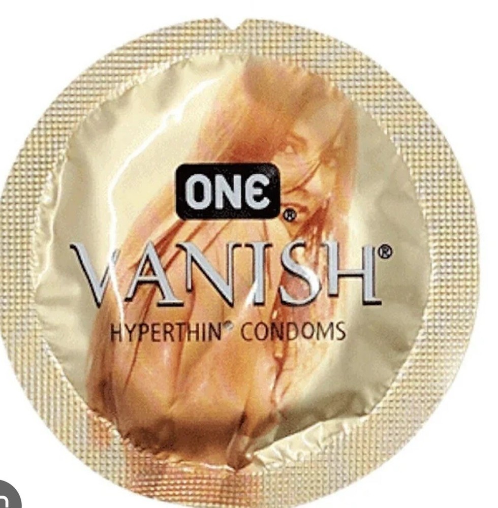 ONE Vanish Hyperthin Thin Ultra Soft Lubricated Latex Bulk Condoms 50 Pack