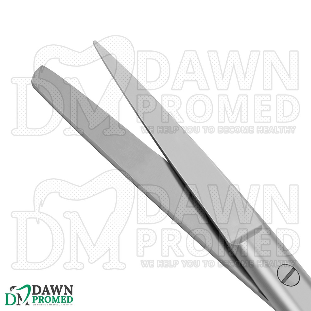 3 Pcs Operating Scissors 5.5" Straight Sharp Blunt Round Pattern Surgical Set