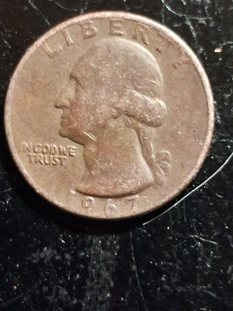 1967 Error Quarter No Mint Mark