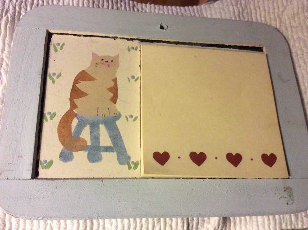 Cat Wall Hanging with Sticky Notepad