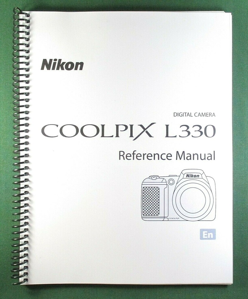 Nikon CoolPix L330 User's / Instruction: 184 Pages & Protective Covers