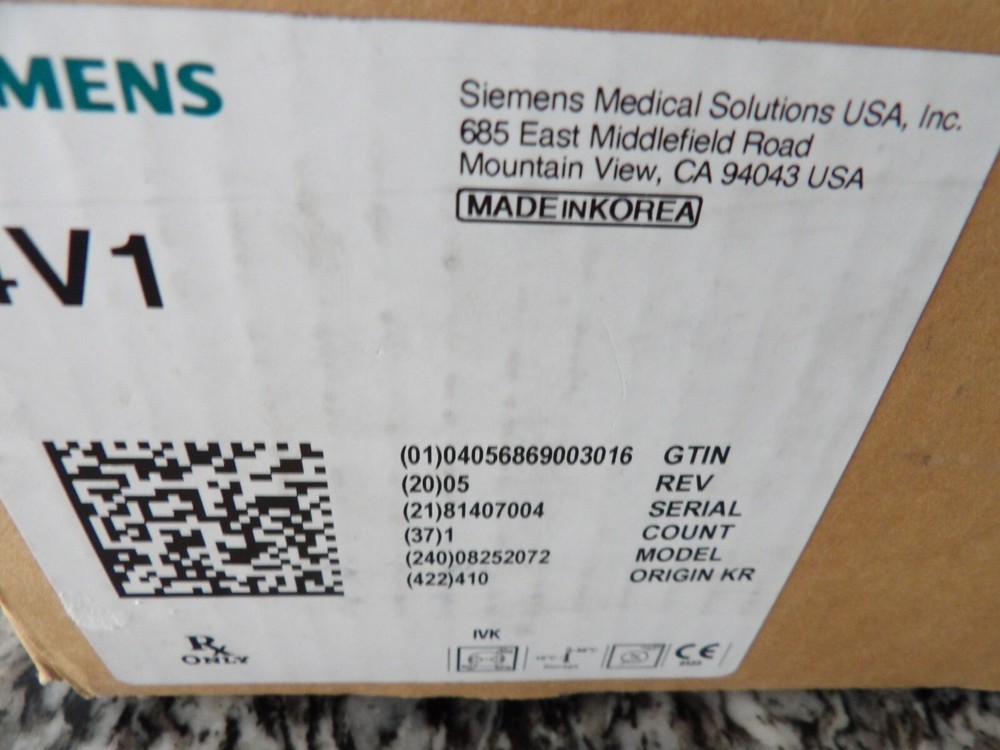 SIEMENS ACUSON 4V1 VECTOR ARRAY ULTRASOUND TRANSDUCER PROBE