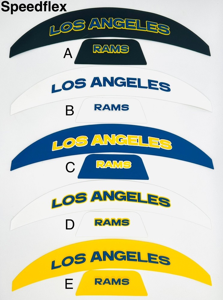 Rams Full Size Speed Flex 3D Helmet Bumpers