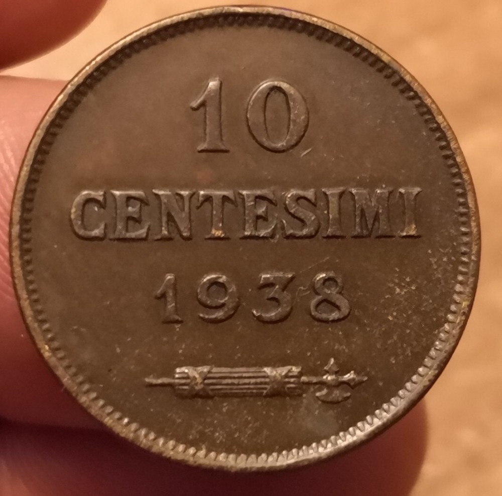 10 Centesimi 1938, San Marino, Ref. 4430