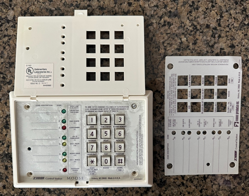 Moose Z1100R Security Control LED Keypad