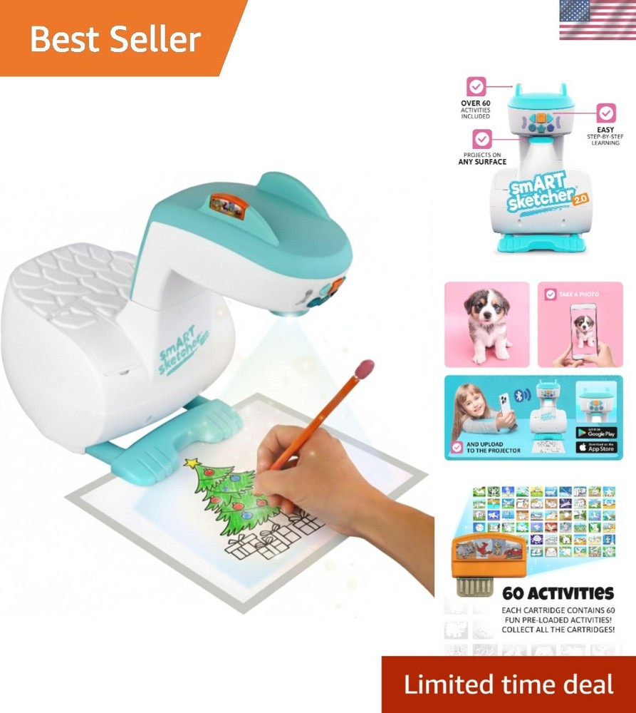 Sketcher 2.0 Projector - Unleash Creativity with 60+ Drawings