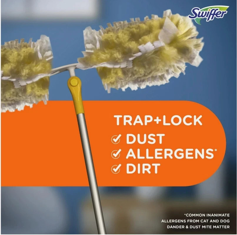Super Extendable Dusting Kit with Heavy Duty Refills 1-Handle, 4- Dusters