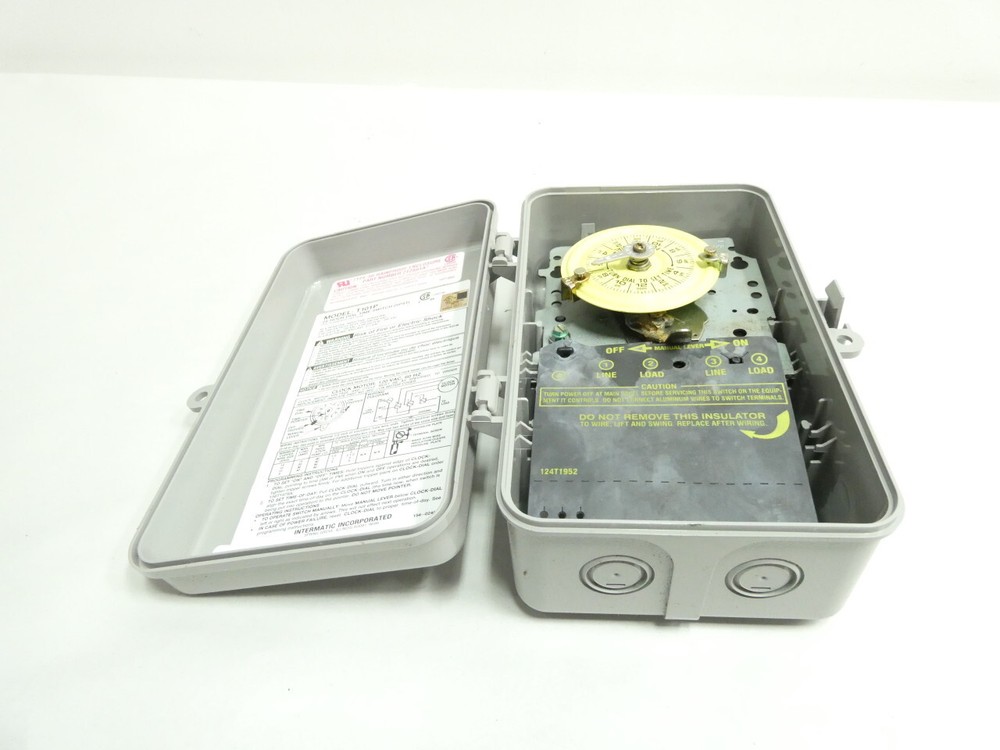 Intermatic T101P 24-hour Time Switch 120v-ac