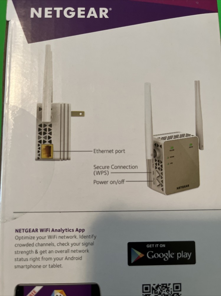 NETGEAR EX6120 Wi-Fi Range Extender Essentials Edition - Open Box