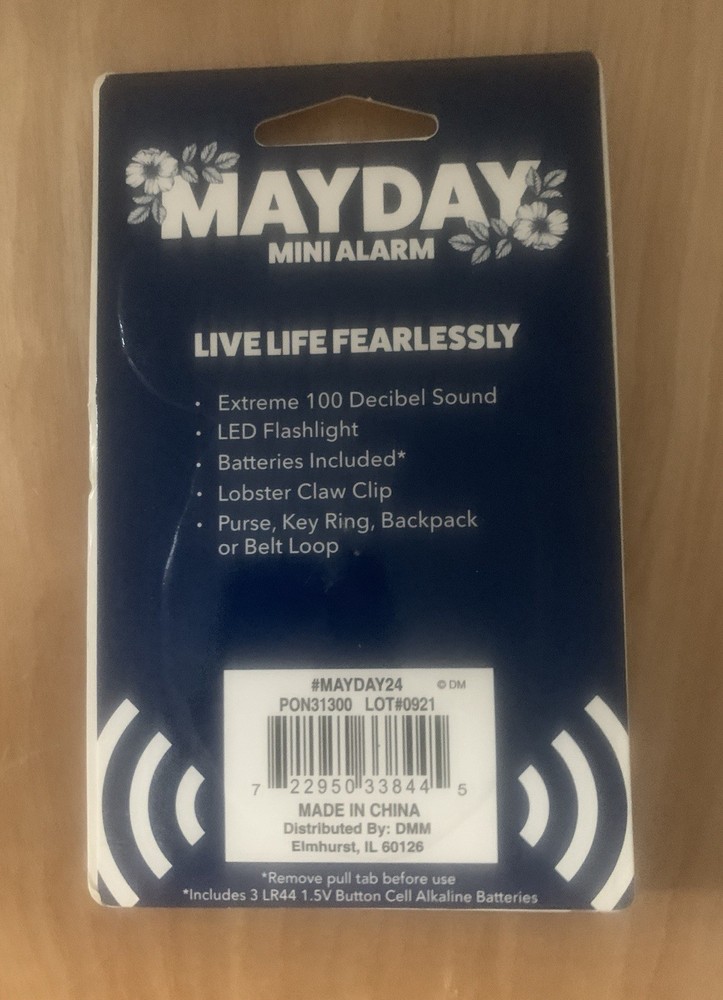 MayDay Mini Alarm. Brand New!