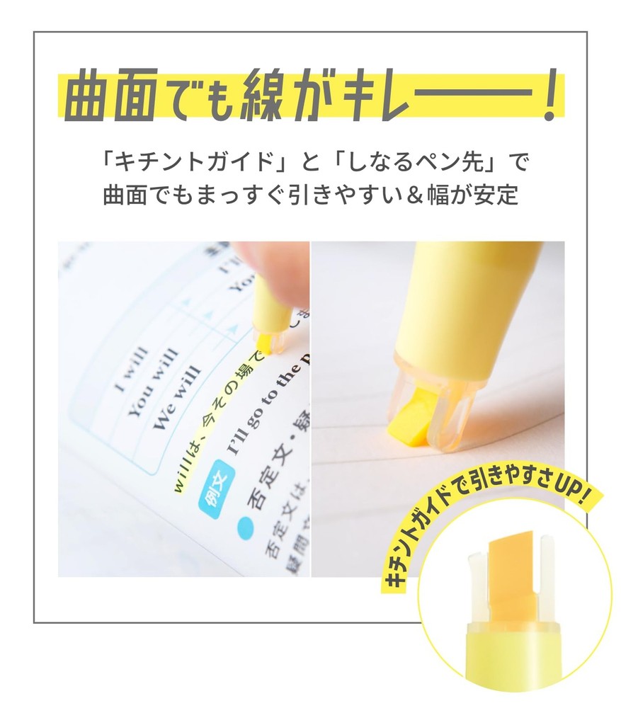 PILOT KIRE-NA Highlighter Set, Basic 5 1 Count (Pack of 5), 5-piece set