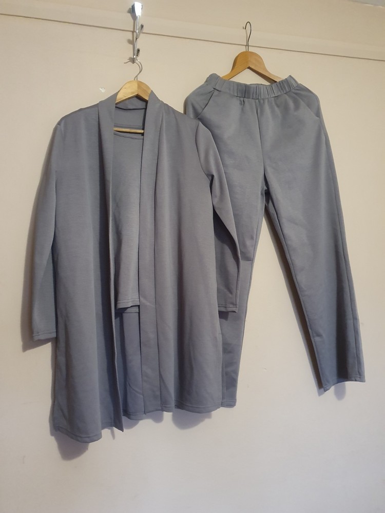No Label Medium 3pce Grey  Mix Elasticated Trousers