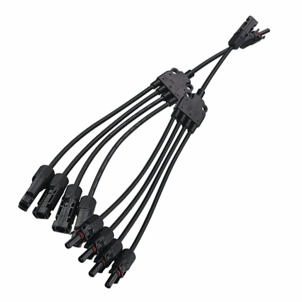 2PCS 30A Y Type Solar Panel Cable for FFM MMF PV Wire Connector T Splitter Tools
