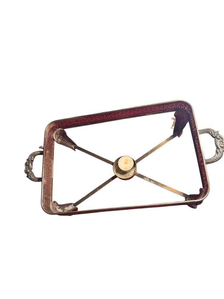 Antique Silverplate Chafing Dish Warming Server Victorian Table Decor