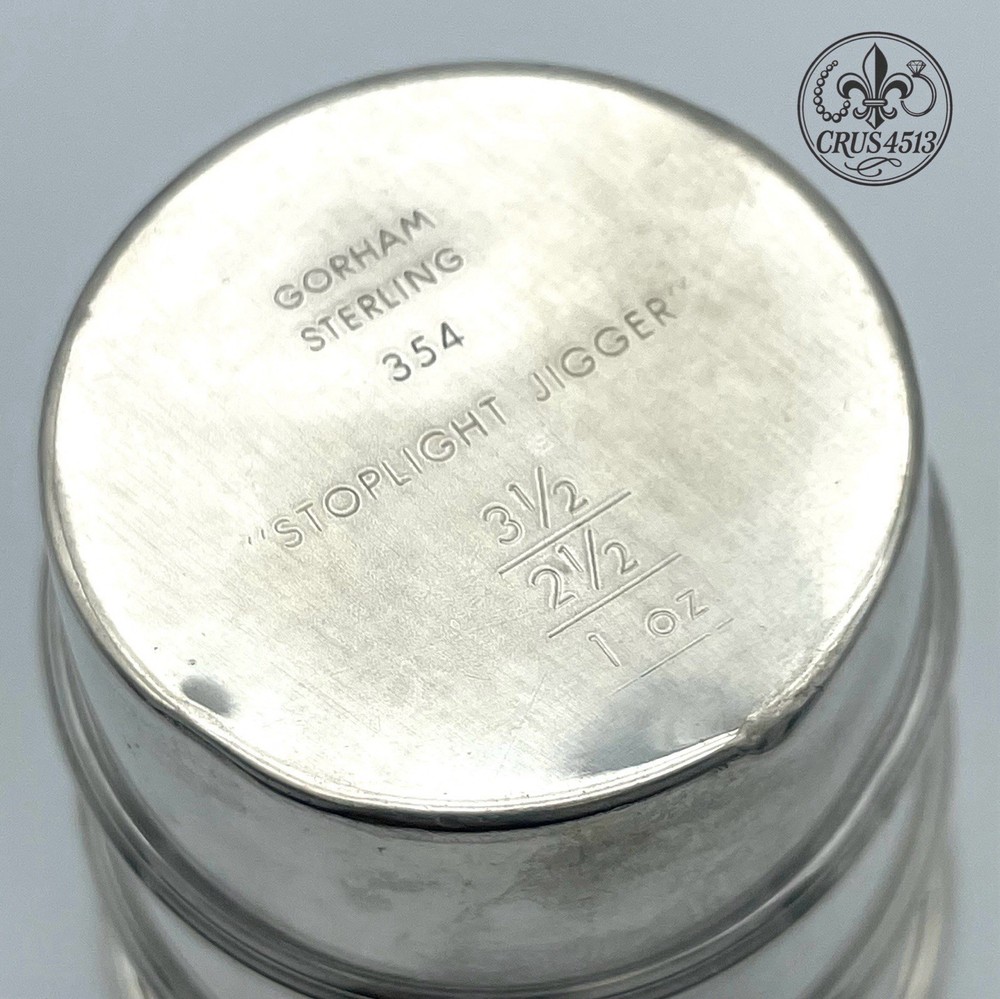 Gorham Sterling Silver Stoplight Jigger Shot Cup