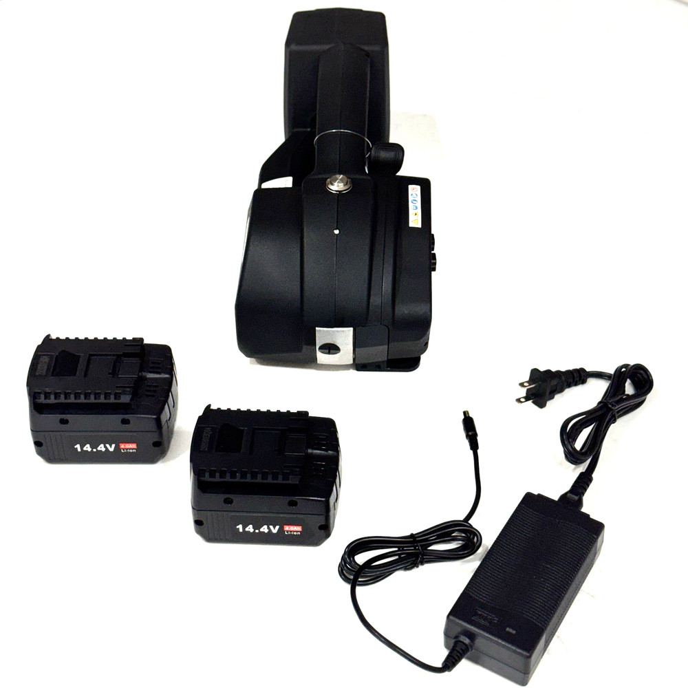Automatic Electric Strapping Machine Handheld Banding Tool w/ 2x 4000mAh Battery
