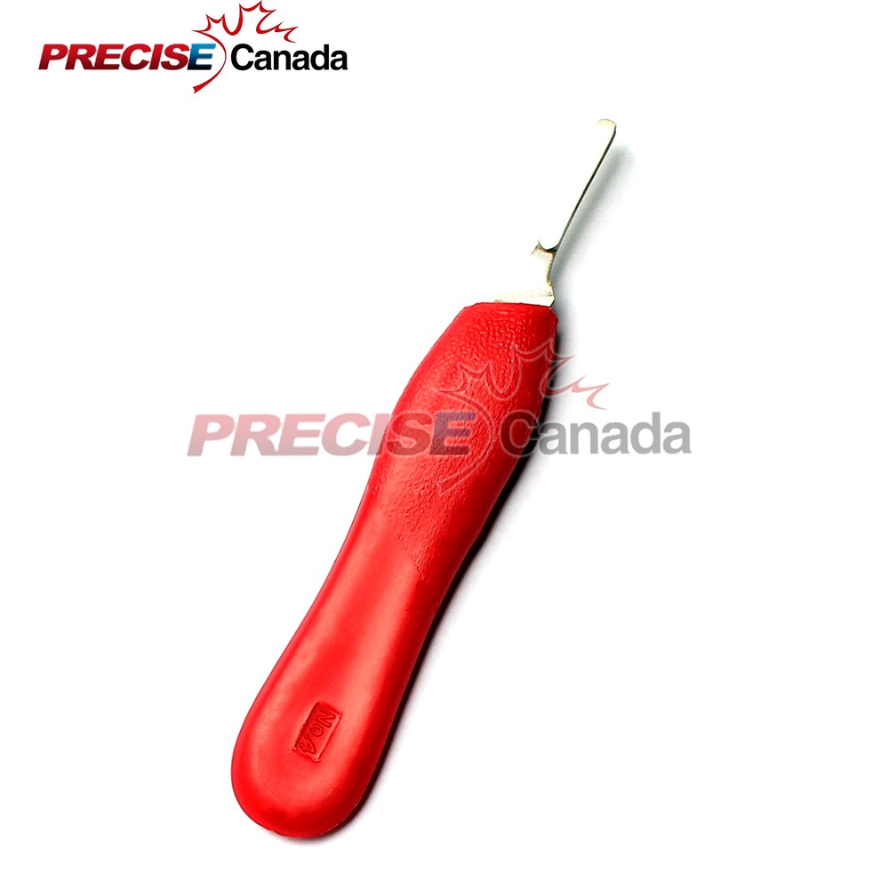 PRECISE CANADA Scalpel Handle #4 Red Surgical Dermal Podiatry Instruments