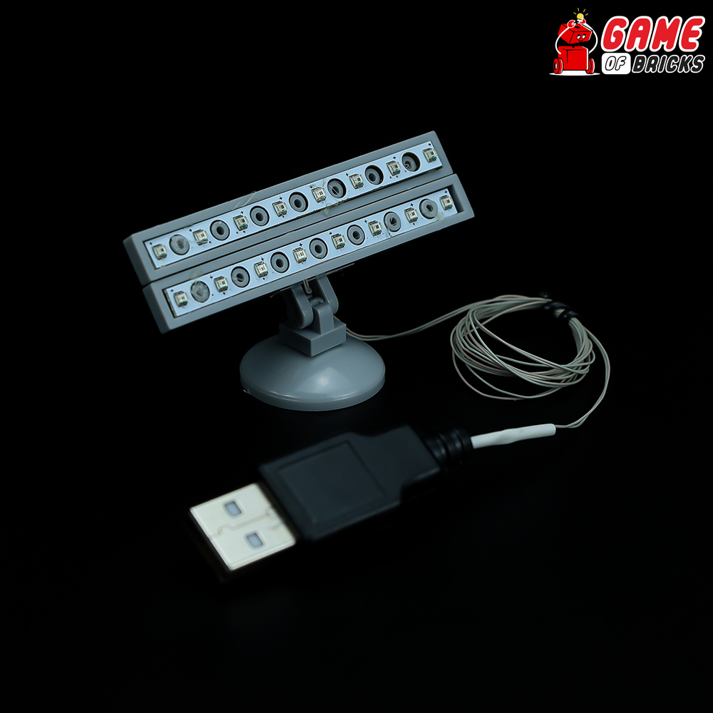 Square Spotlights for LEGO® sets (Pack of 2 - USB Connector)