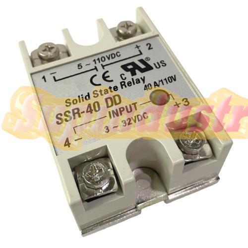 For FOTEK SSR-40DD DC-DC 40A Solid State Relay Input 3-32VDC Output 5-60VDC
