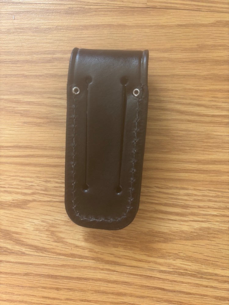 UNBRANDED BLACK LEATHER BELT LOOP FOLDING KNIFE SHEATH