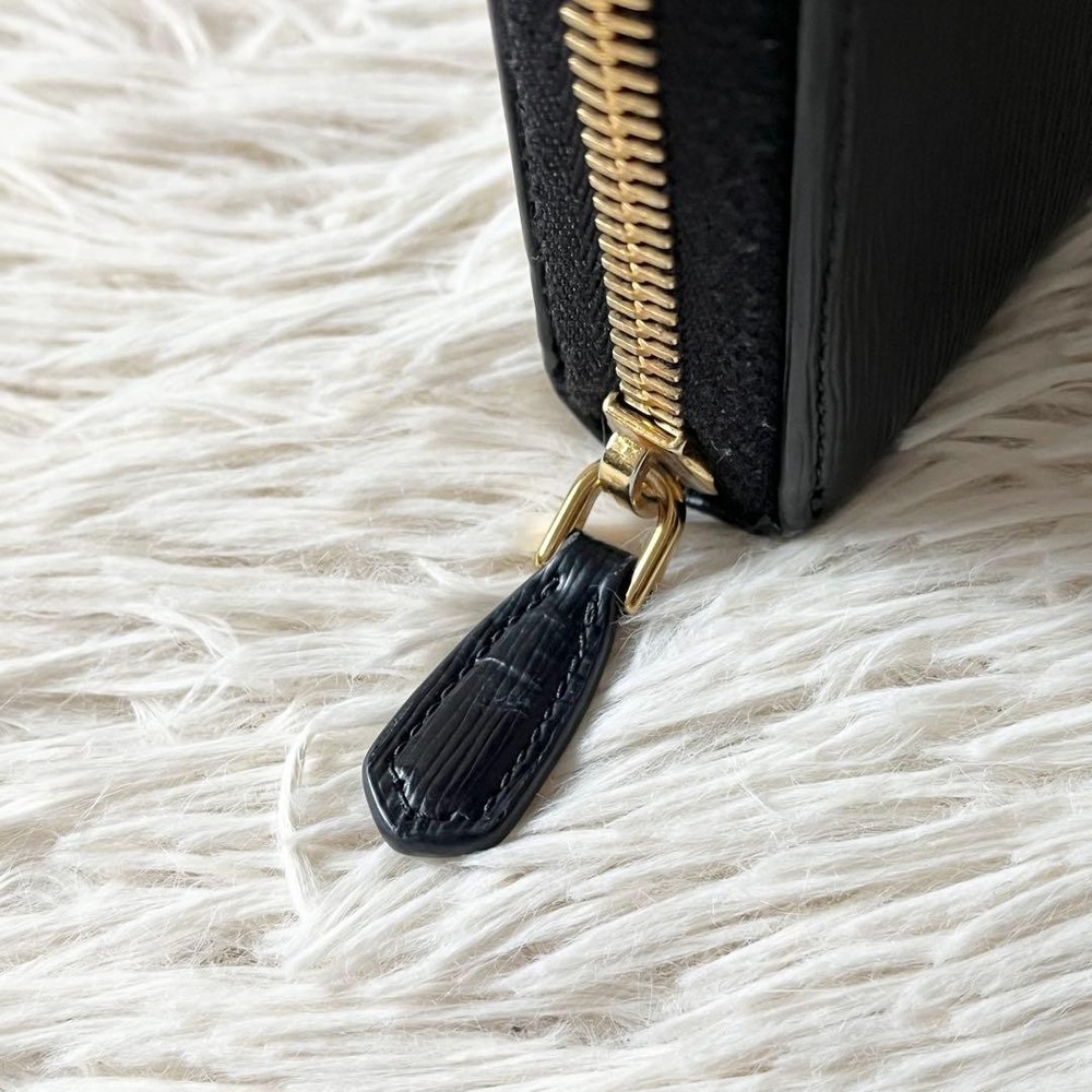 PRADA Vittero Move Long Wallet Black