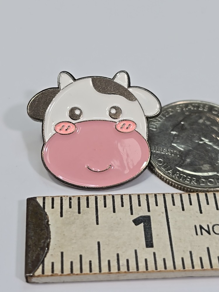 Cute Cow Face Lapel Pin