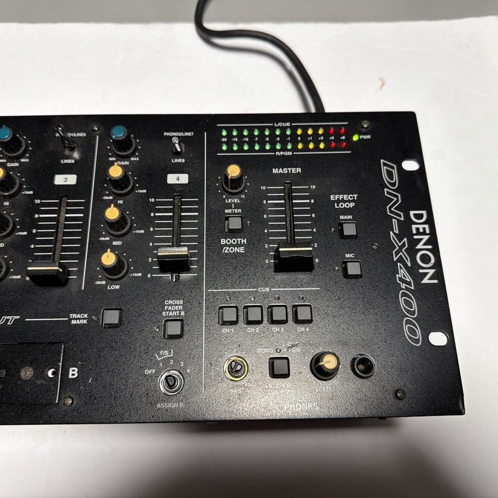 DENON DN-X400 Professional DJ Mixer Powers On Untested From There "As Is"