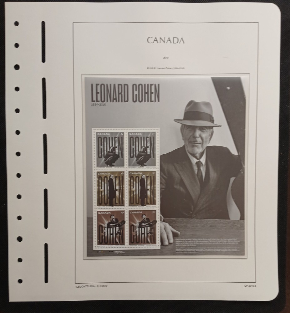 2019 Canada Year Set On Lighthouse/Leuchtturm Hingless Pages