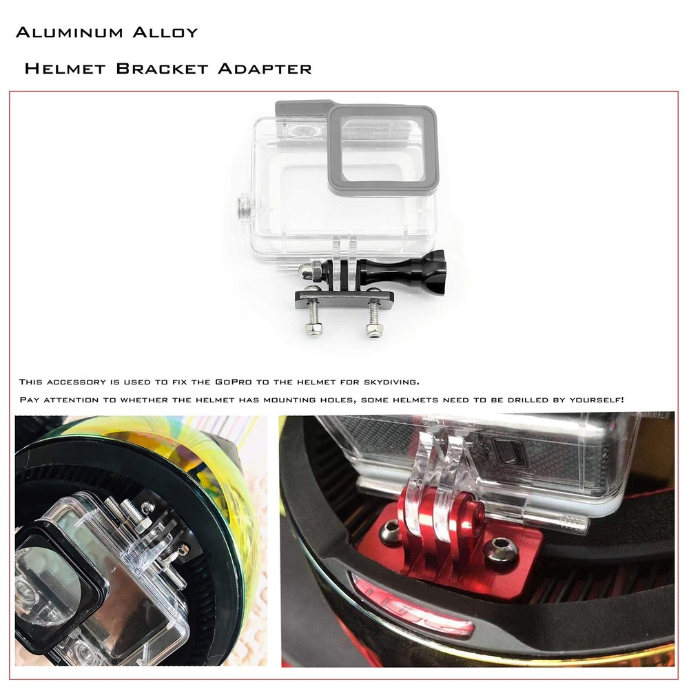 Universal Helmet Fixed Mounts, Camera Metal Bracket Adapter, Camera Accessori...