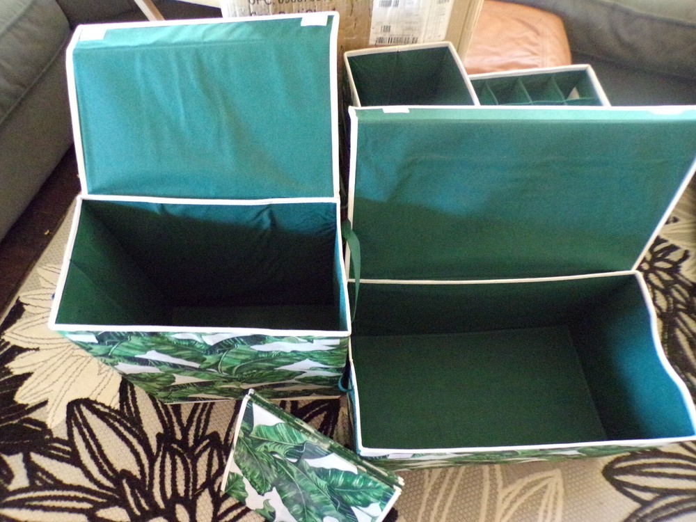 Home36 by Kvell 7pc Collapsible Soft Storage Set - Leaf Print