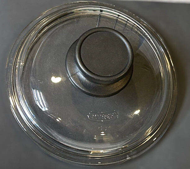 Pyrex Replacement Lid With Black Handle 6” Inner 7 11/16” Outer - 16 CM