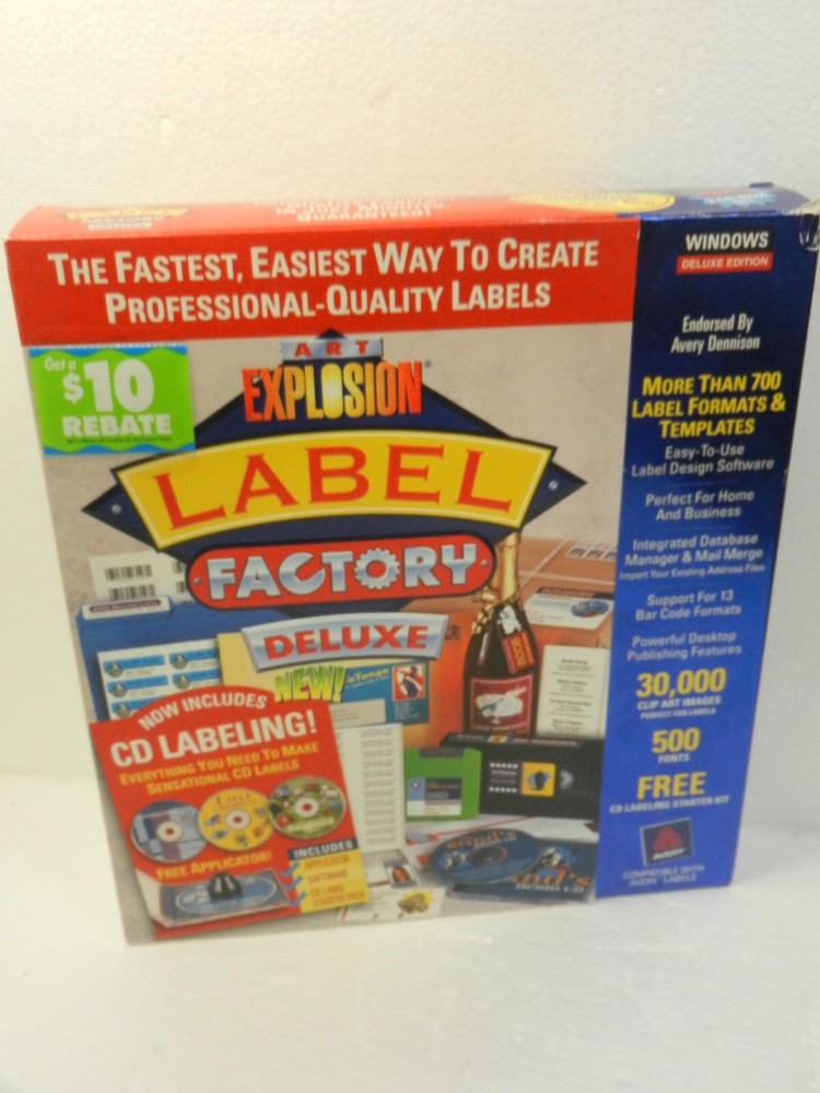 Art Explosion: Label Factory Deluxe w/ CD LABELING