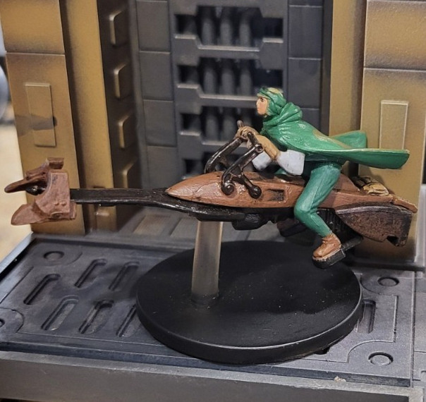 Star Wars Miniatures Rebel Storm Commando On Speeder Bike #4