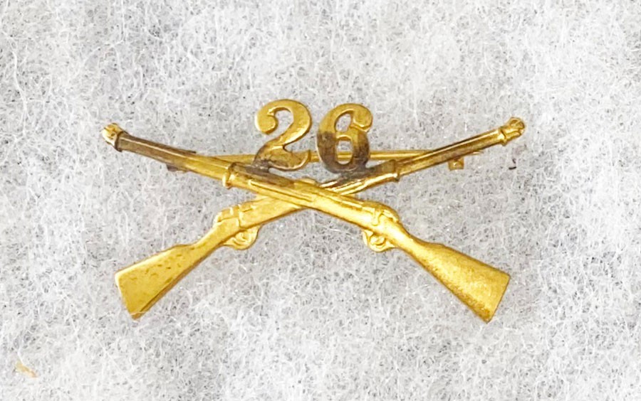 Pre-WWI 26th Infantry Collar Device
