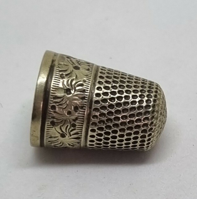 sterling silver antique thimble