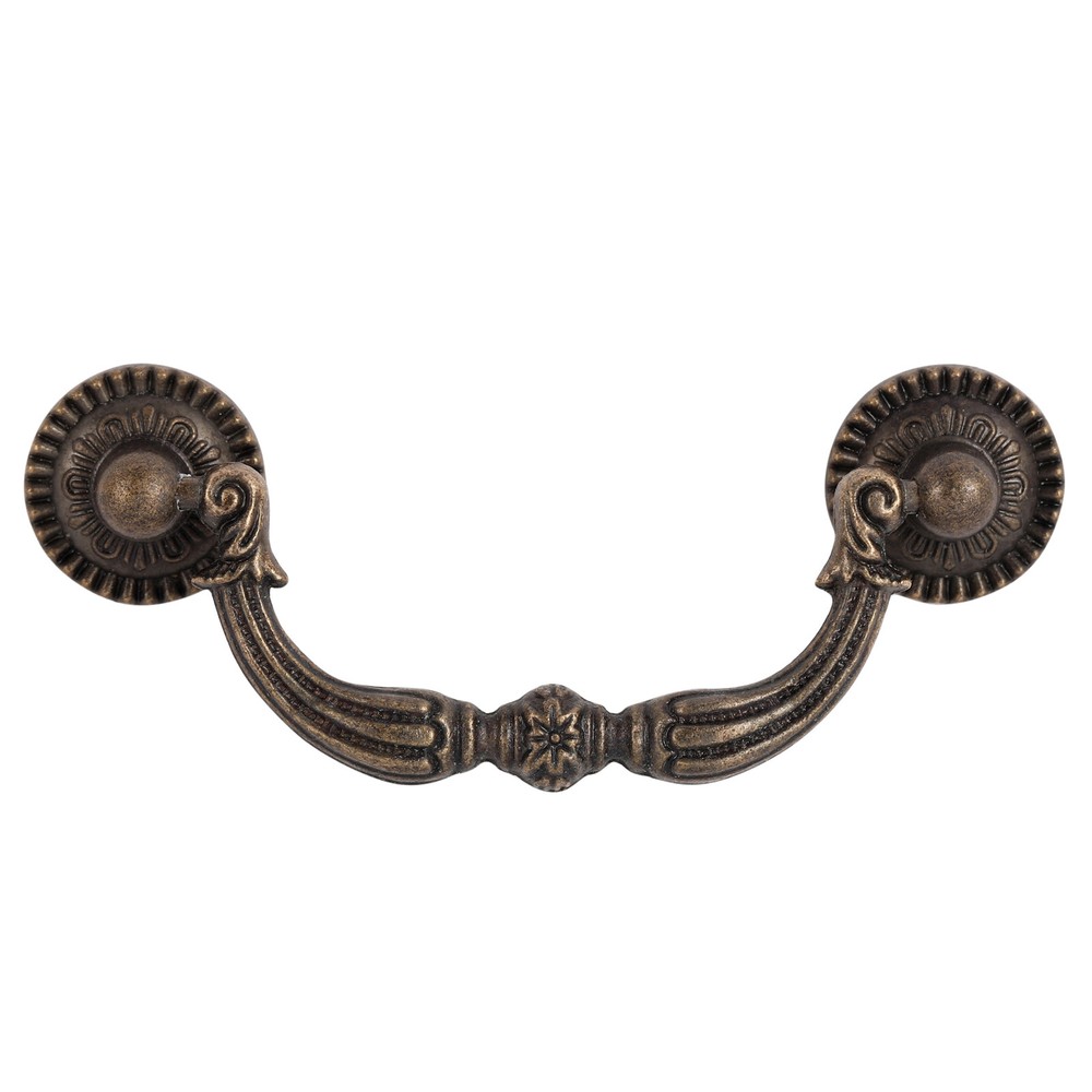 (3" Hole to Hole) Drop Bail Dresser Pull Handle Drawer Pulls Antique Bronze