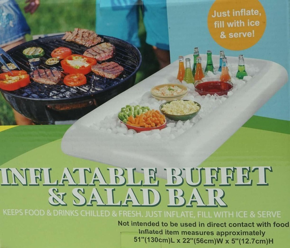 Inflatable Cooler Serving Tray (2 Pack) Buffet and Salad Bar