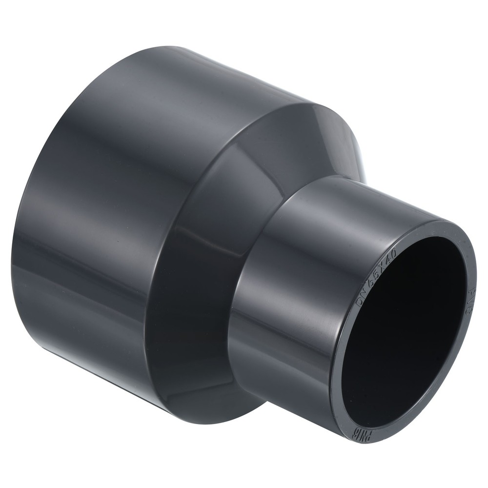 PVC Reducer Pipe Fitting 3x2" Socket Coupling Adapter Connector, Grey