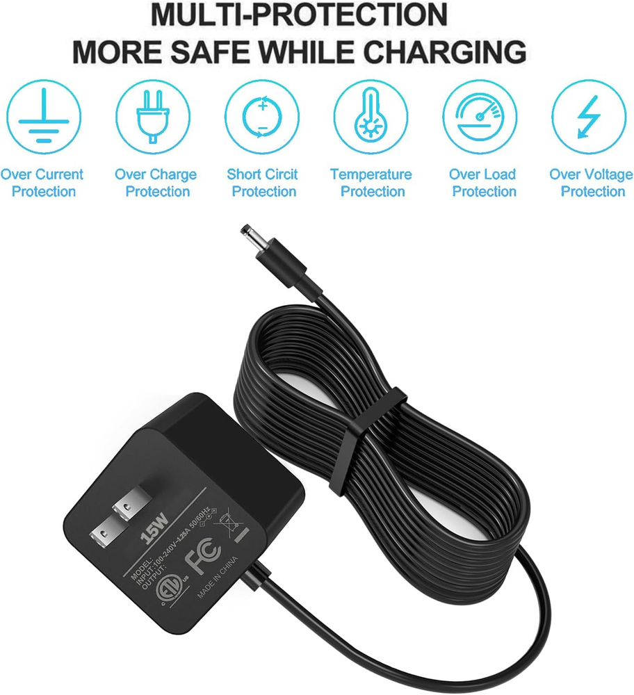15W Power Adapter for Echo Dot 3Rd Generation, Echo Dot (3Rd/4Th Gen) with Clock
