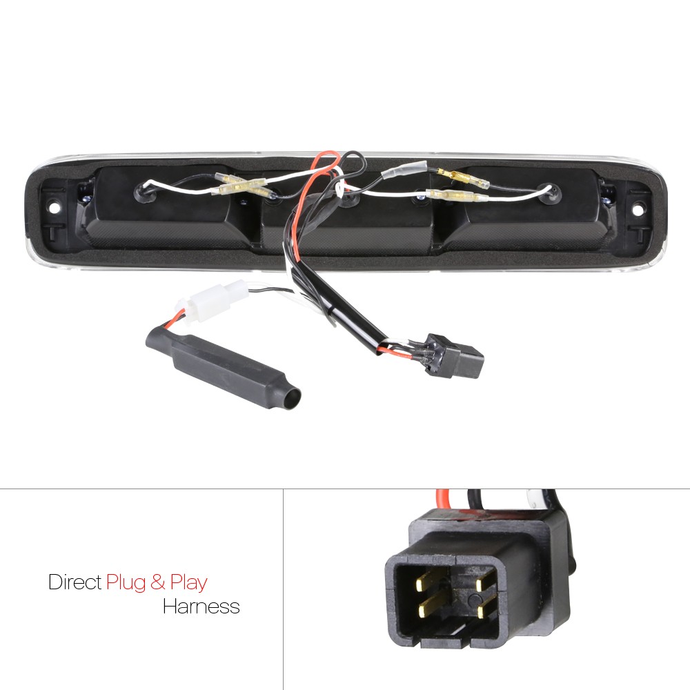 Clear Rear LED Third[3rd]Brake Light Cargo Functioned for 99-07 Silverado/Sierra