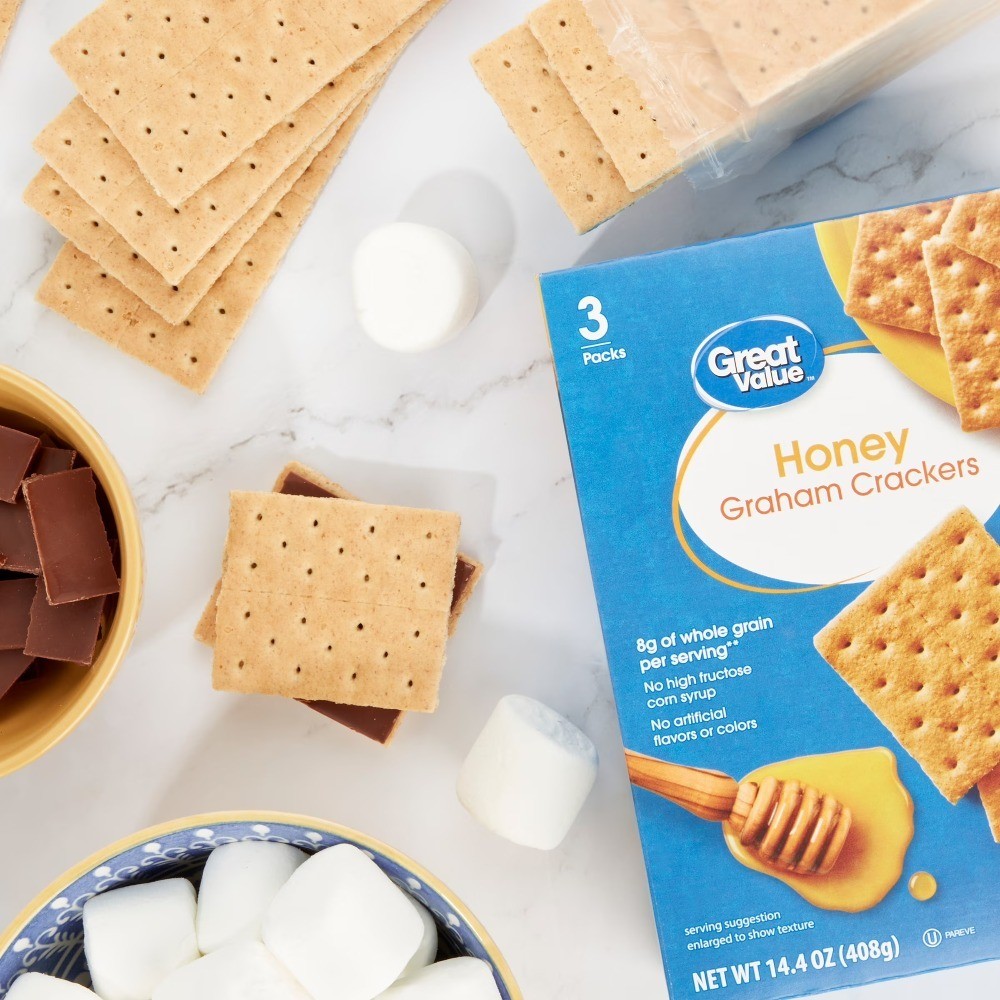 (6 pack) Honey Graham Crackers, 14.4 oz, 8 Count