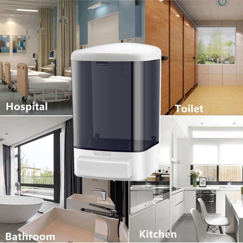 Versatile 1L Soap Dispenser - Durable Wall-Mounted Solution for Any Environment