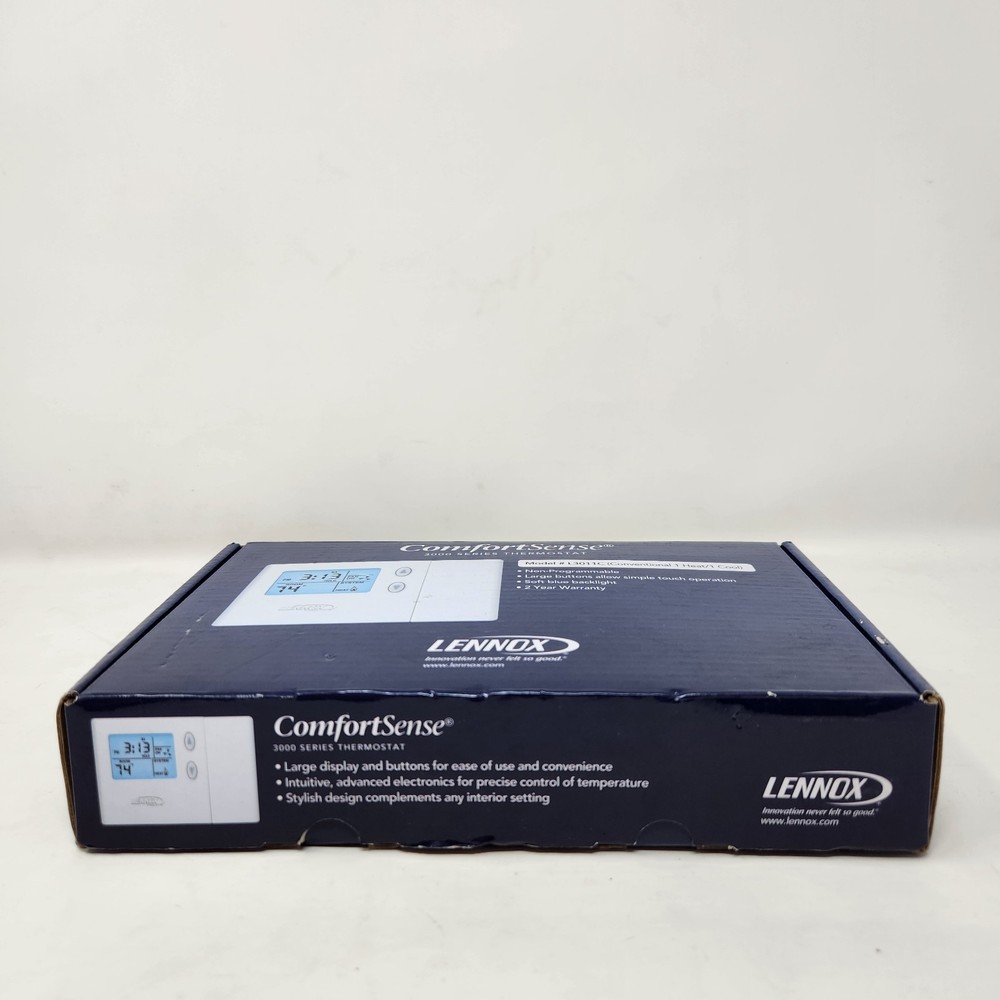 Lennox ComfortSense 3000 (51M32) 1 Heat / 1 Cool Non Programmable OPEN BOX