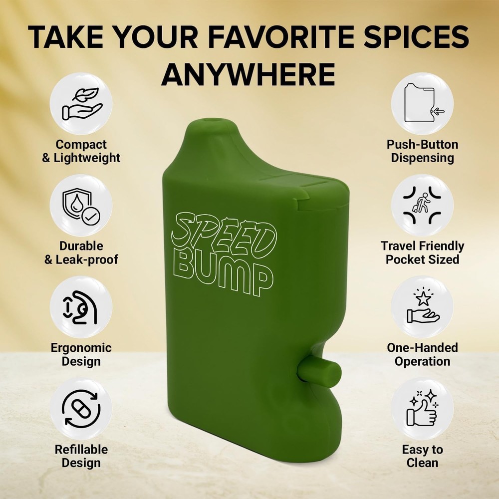 Portable Pepper Shaker (Green) - Versatile Seasoning Set, Multi Functional Sa...