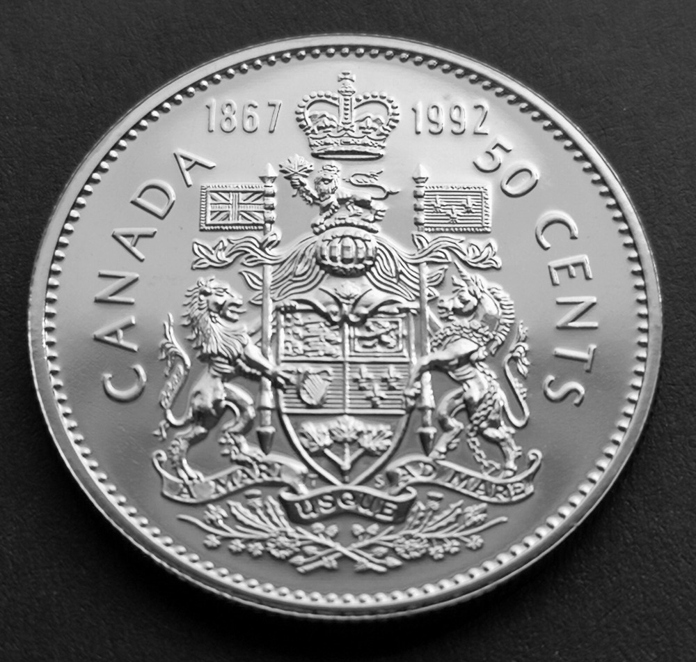 ***  CANADA  50  CENTS  1992  ***  SPECIMEN  ***