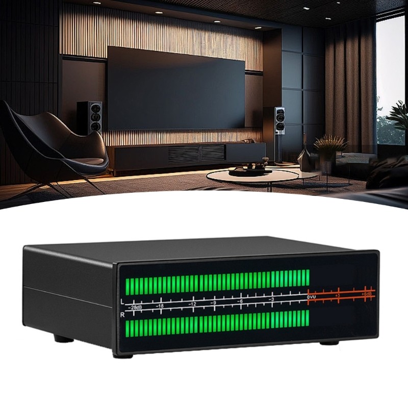 2CH Music Spectrum Analyzer Spectrum Visualizer 2x56bit Color LED Display