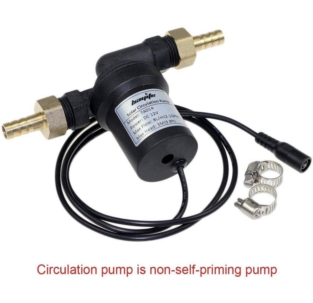 Hot Water Heater Circulation Pump with DC Power Supply Adapter Low Noise 3M Head