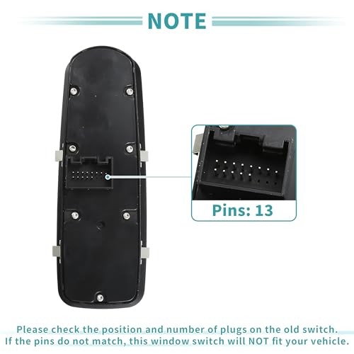 Front Left Driver Side Power Window Switch Window Control Switch Fit for