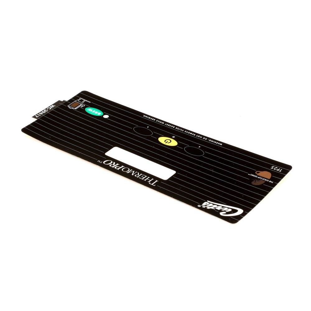 Wilbur Curtis Label, Ucm Panel 1-Batch Optio WC-39417 - Genuine OEM Replacement