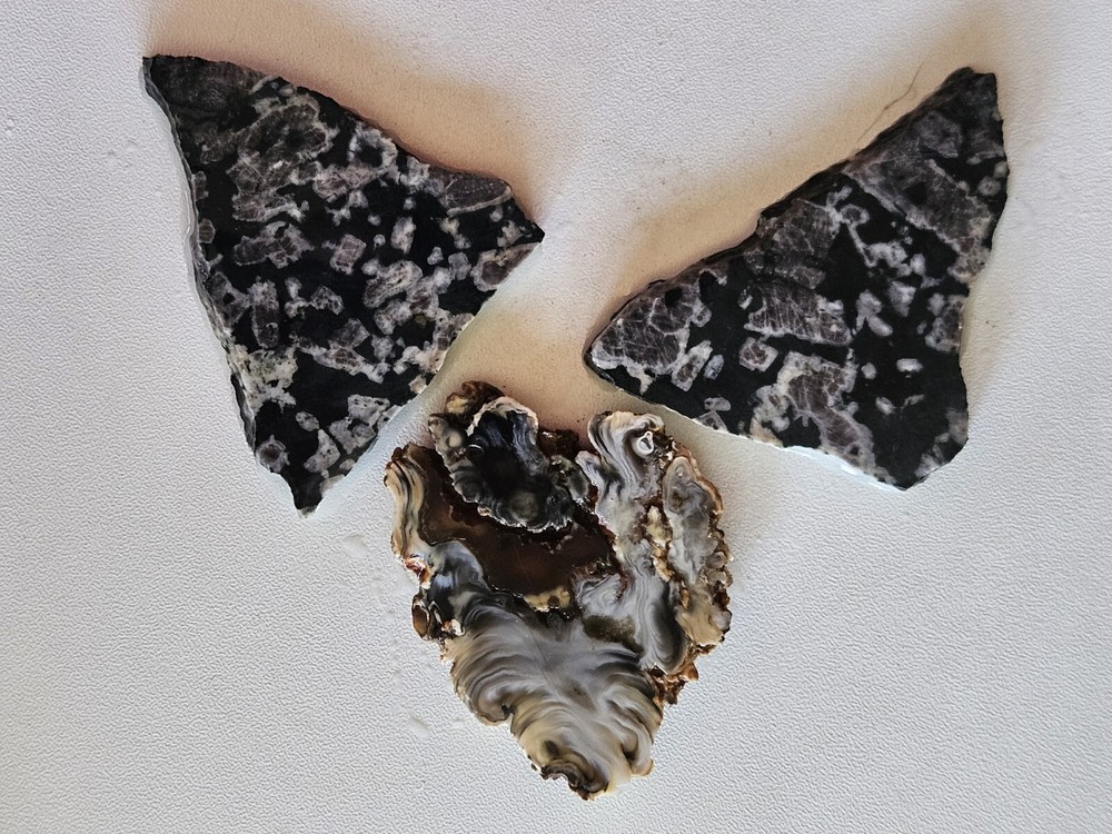 Three Lapidary Slabs 108 Grams